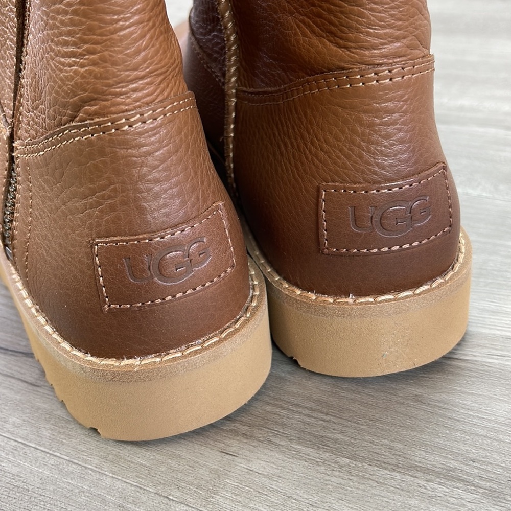 🌿UGG🌿 W DECONSTRUCTED CHESTNUT MINI ZIP BOOTS - Picture 8 of 14